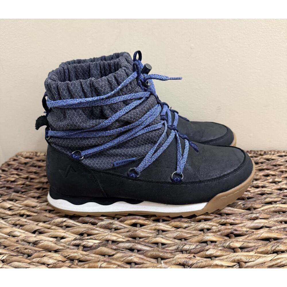 FORSAKE WOMEN'S SCRUNCH SNOW BOOT 7.5 Preppy Cutsy Thinsulate Leather Up
